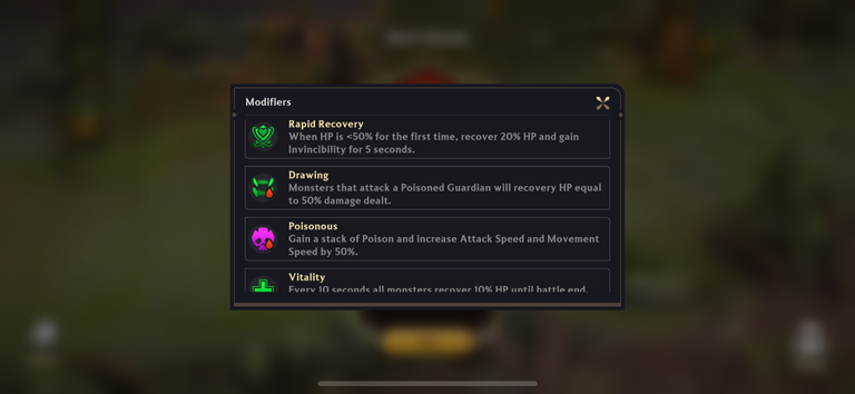 Enemies become invincible for 5 seconds and gain back 20% HP when they first get to 50% HP, all while being able to attack and still recovering 10% HP every 10 seconds