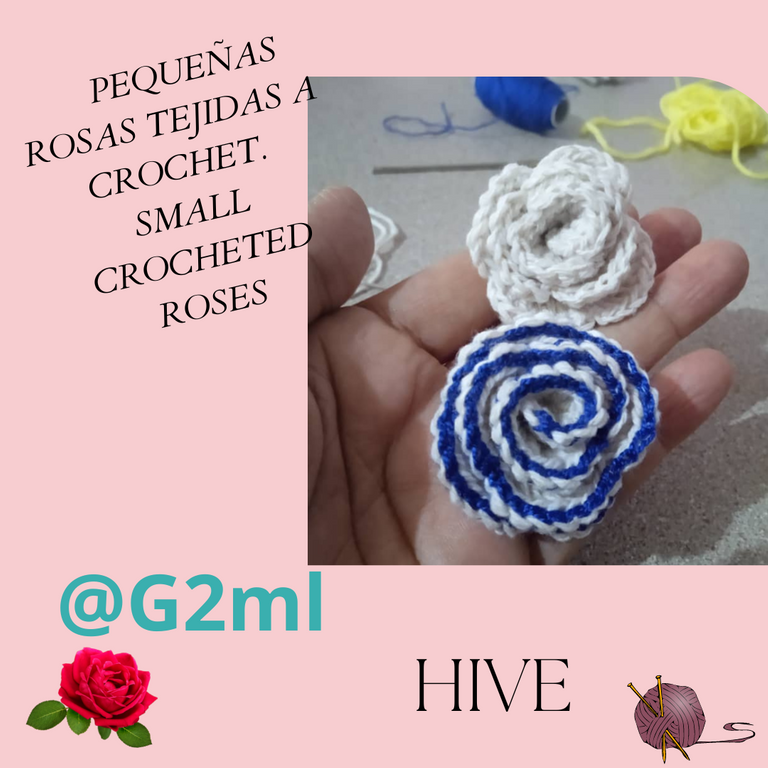 NUEVO CONCURSO FLORES DE PRIMAVERA: PEQUEÑAS ROSAS TEJIDAS A CROCHET/ SMALL CROCHETED ROSES. ESP- ENG — Hive NUEVO CONCURSO FLORES DE PRIMAVERA: PEQUEÑAS ROSAS TEJIDAS A CROCHET/ SMALL CROCHETED ROSES. ESP- ENG — Hive