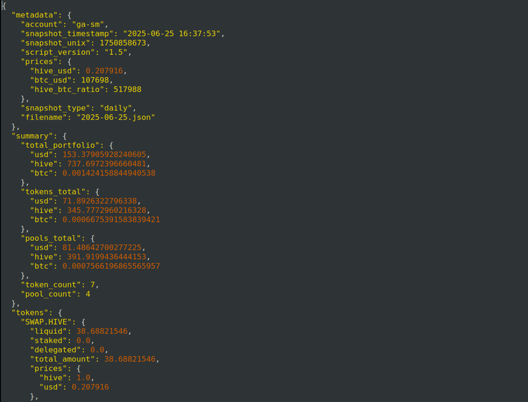 My Hive Engine Tokens Snapshot Tool: Now It Becomes Really Useful