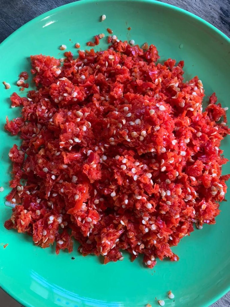 Finely Chopped Pepper