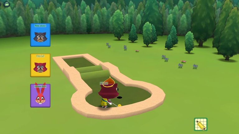 Golfing is one of many fun activities you can do ingame