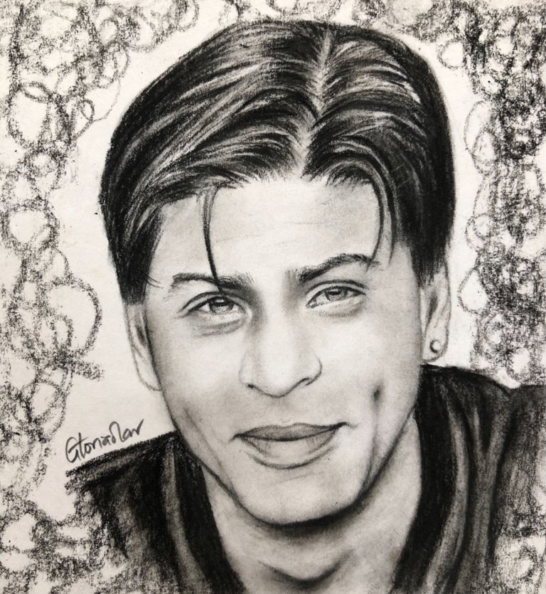 How to draw Shah Rukh Khan face pencil drawing step by step  YouTube