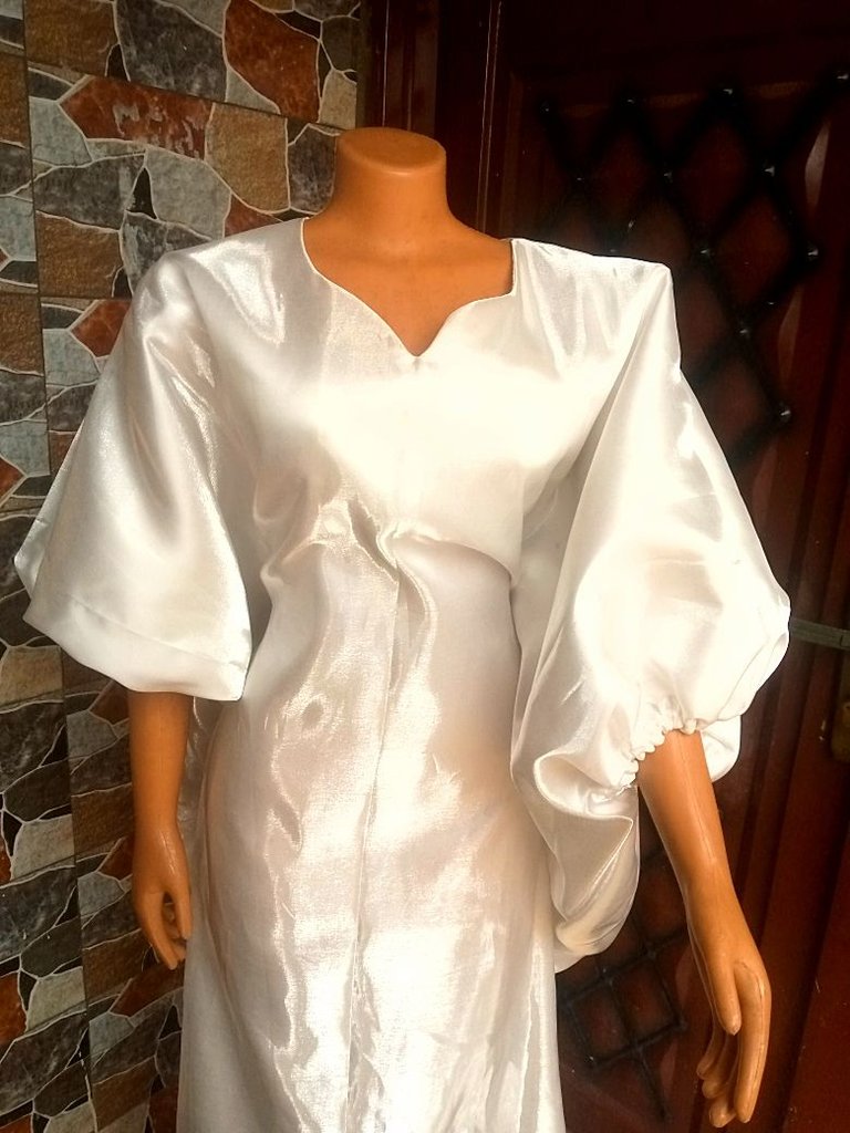 Making a Comfy And Elegant White Bubu Dress