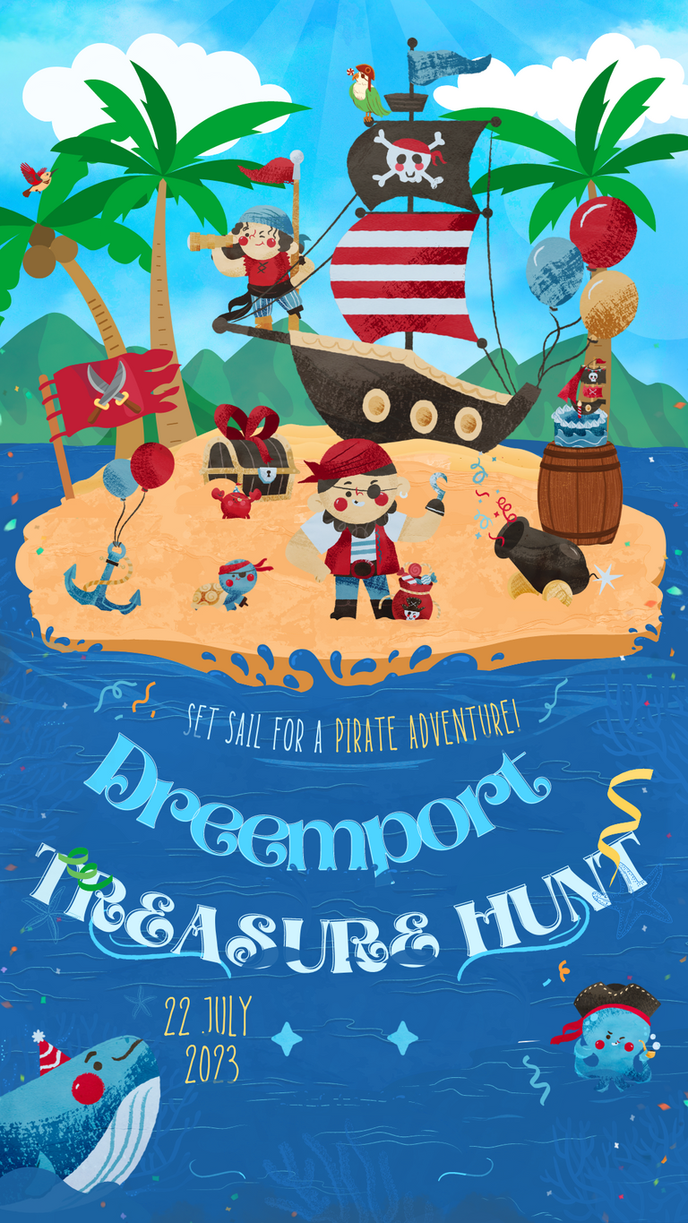 Blue and Red Cute Pirate Birthday Party Invitation Your Story.png