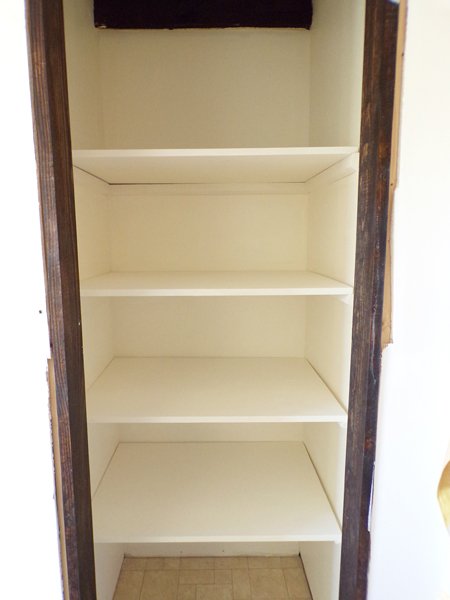 Construction - linen closet shelves and painted crop April 2021.jpg