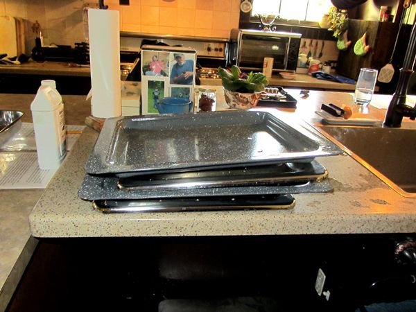 Cleaning the Cookstove - washing the broiler trays crop Jan 2025.jpg