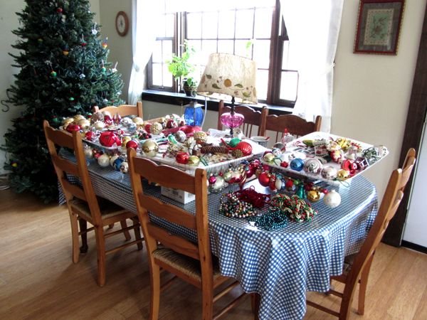 Christmas ornaments on dining room table crop Jan 2025.jpg