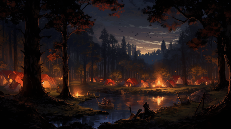 yixn_An_encampment_nestled_in_a_quiet_forest_clearing_illuminat_671b3f88-edec-46aa-ab7d-7aefdd48e3b3.png