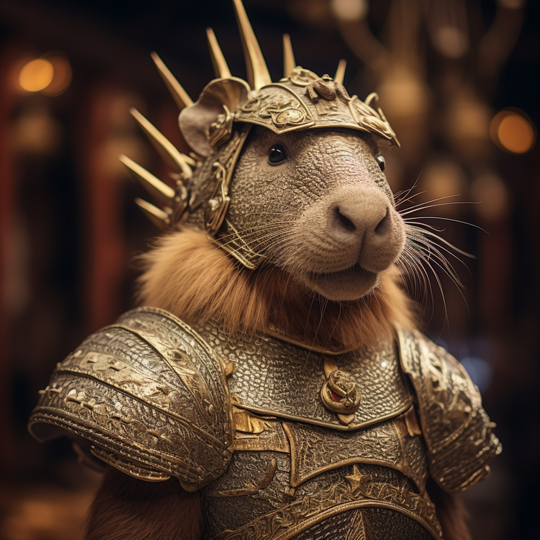 grapthar_A_Capybara_standing_like_a_human_with_golden_chainmail_2cb692f5-1c10-4a0a-8491-28cfeaaebda1.png