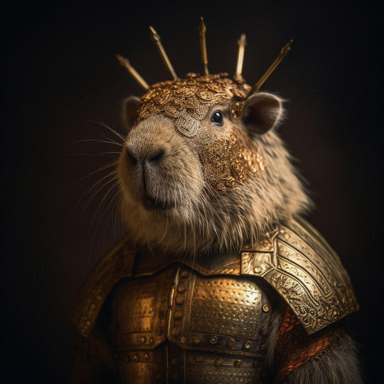 grapthar_A_Capybara_standing_like_a_human_with_golden_chainmail_b19a8152-f93c-4945-811c-2192c2119b75.png