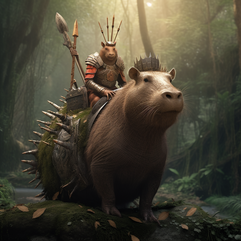 grapthar_A_warlord_Capybara_with_armor_riding_atop_a_giant_armo_1a541aa1-2395-4070-b73e-491ca6ed181b.png