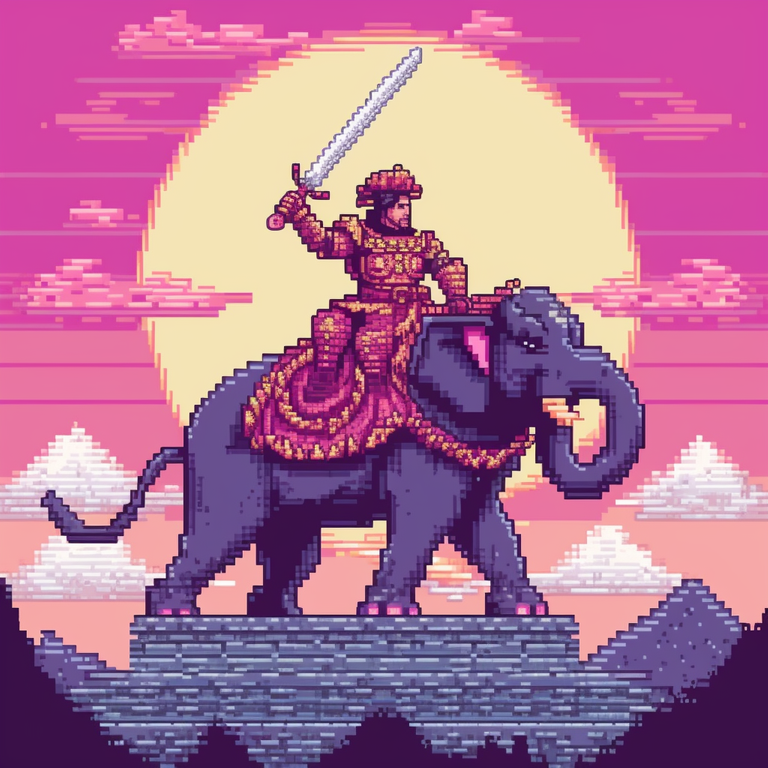 grapthar_8bit_pixel_artwork_of_an_Elephant_Samurai_swinging_his_8d5b132d-e834-43b6-aff8-09bb12fd3c0f.png