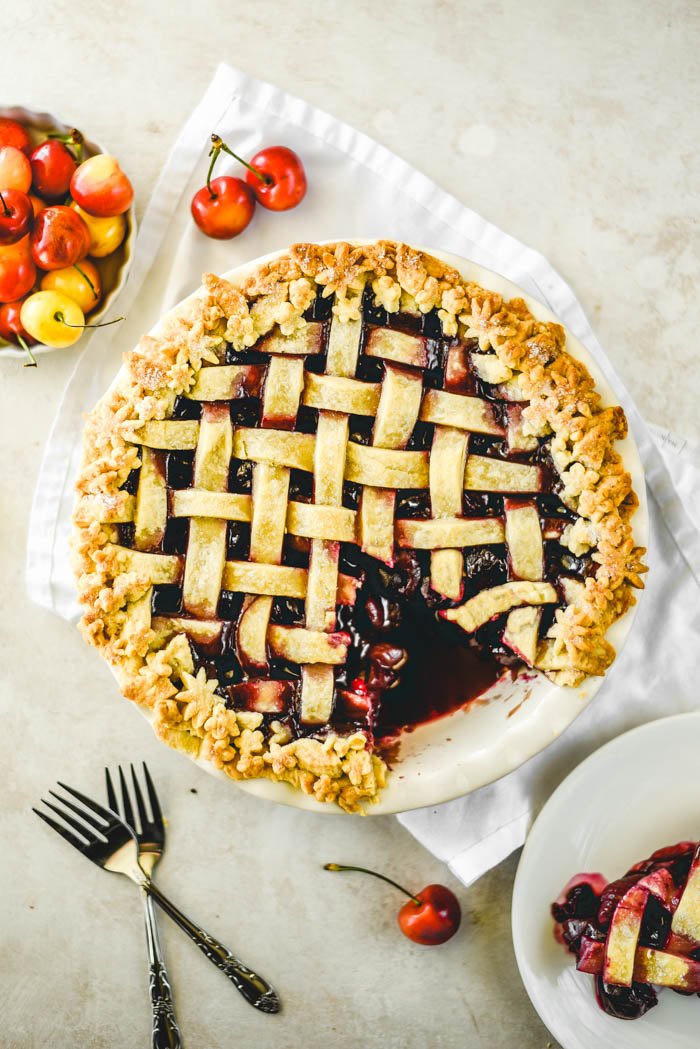 Sweet Summer Rainier Cherry Pie Vegan22.jpg