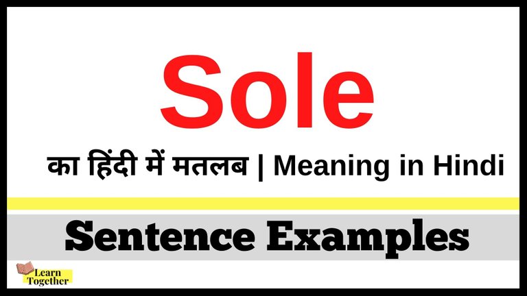 Sole ka hindi me matlab What is the meaning of Sole in Hindi.jpg