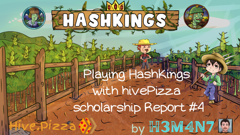 HashKings report - banner created by @h3m4n7 using #hashkings and #hivepizza assets