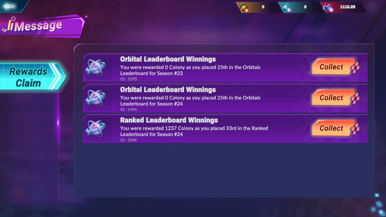 My Rewards for Moon Karts Season #24