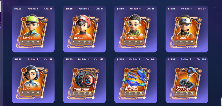 Top of Leaderboard with Legendary Cards in Moon Karts