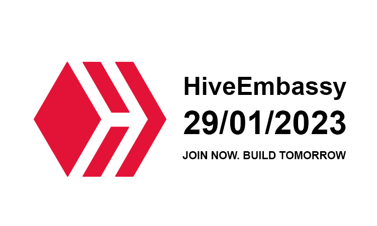 Announcing  HiveEmbassy - the first Hive Meetup Organizers and Makers Livestream Meetup series on the 29th of January