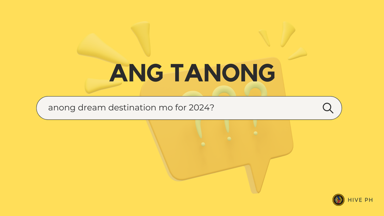 anong dream destination mo for 2024?