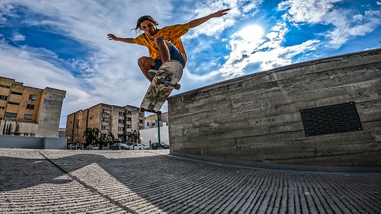 Keep skating and let rainbow in. 