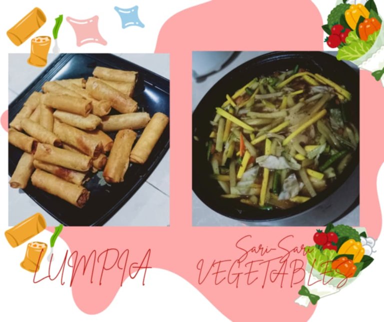 Panihapon DINNER - Sari-Sari VEGETABLES & LUMPIA