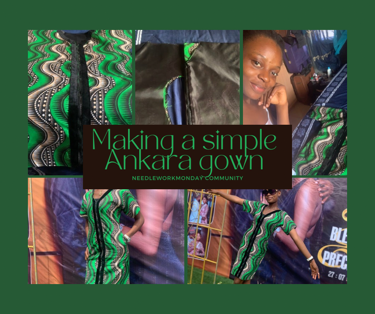 MAKING A SIMPLE ANKARA GOWN FOR MY SISTER AND I