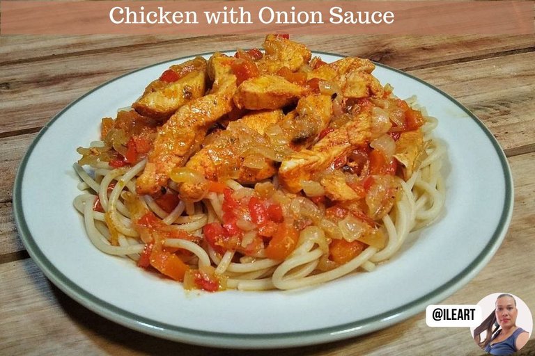 Chicken with Onion Sauce and Spaghetti 🍝 [ENG||ESP]
