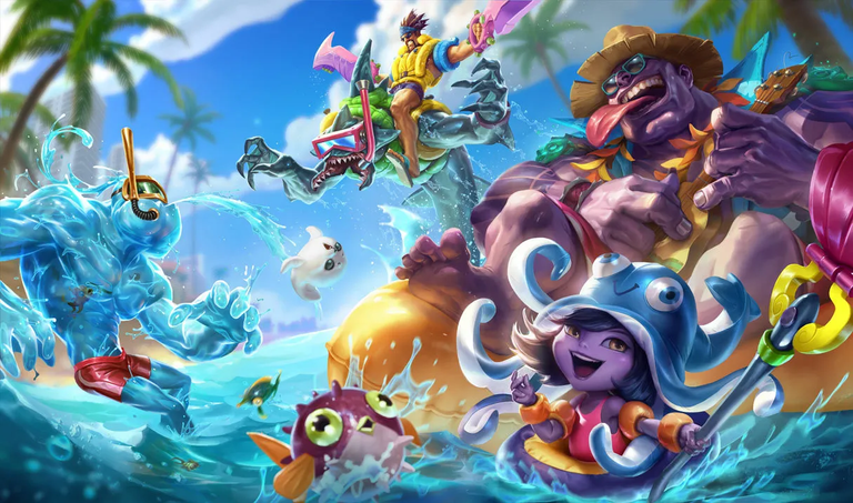 splashart de skins veraniegas