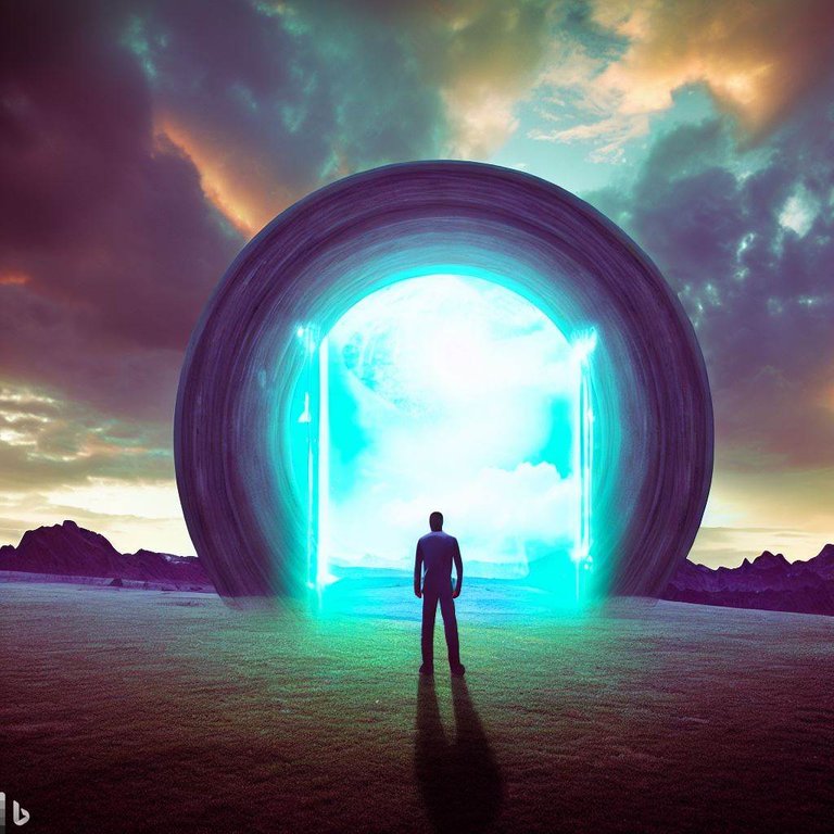 Surreal landscape of a man standing in front of a portal to another dimension.jpg