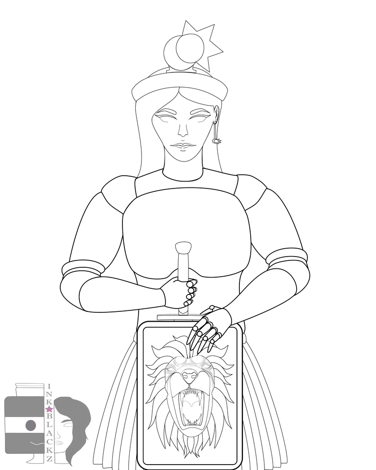 Lion and Queen_Lineart.png