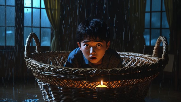 Niño coreano oculto en una cesta de mimbre en medio de una tormenta, la ces_20250617_201549_0000.jpg