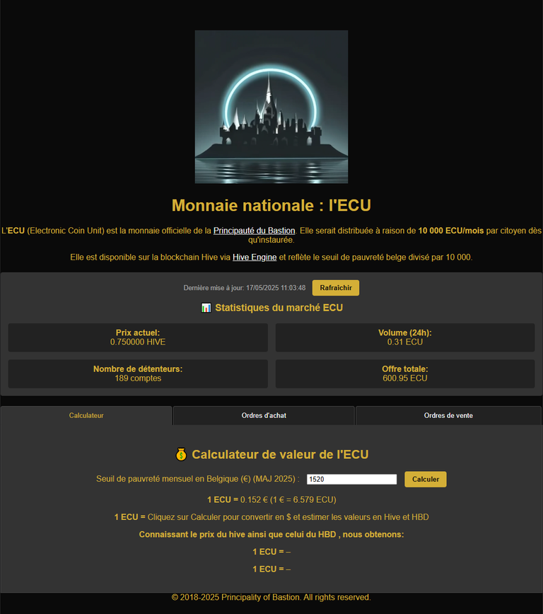 Mise à jour page interactive ECU