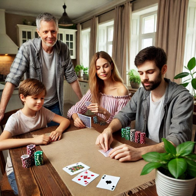 Le jour de l'an en famille.