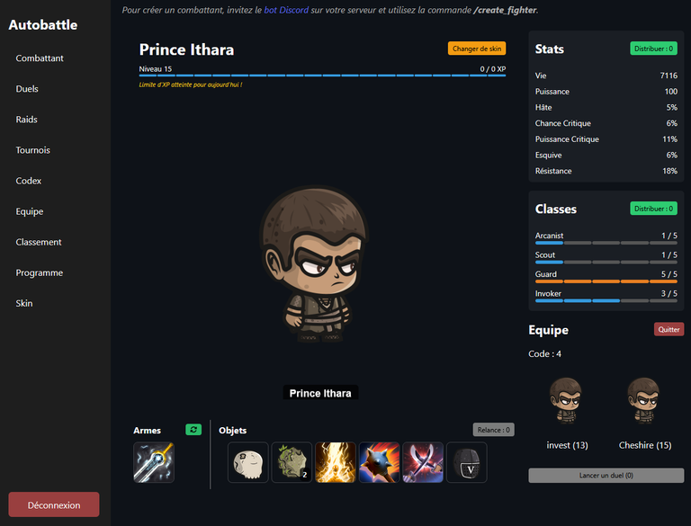 AutoBattle : New on discord / Nouveau sur discord. (EN/FR)