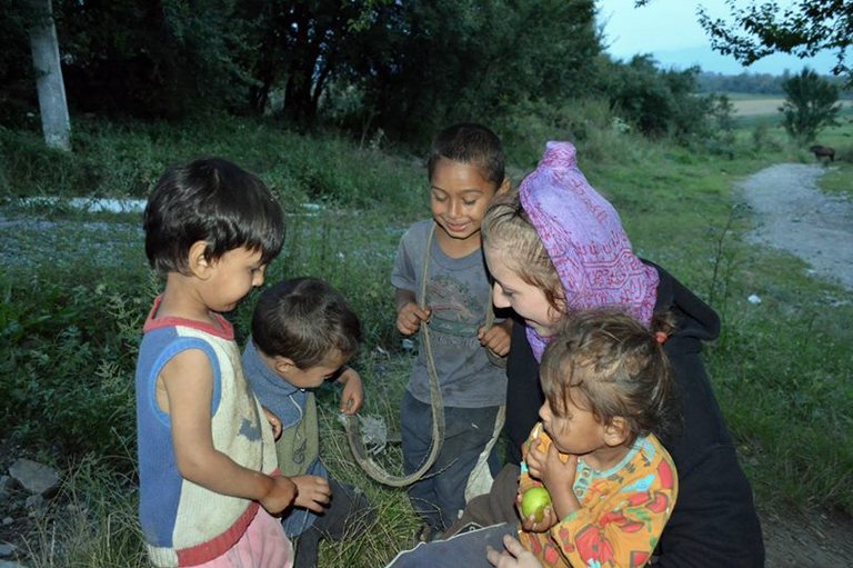 You never know how much joy a broken bicycle tire hides, 4 amazing souls & I, Somewhere in Romania, Once upon a time