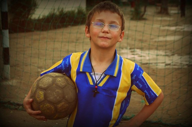 Photoshoot of the Goal Keeper, Baia Mare, Romania, 2011