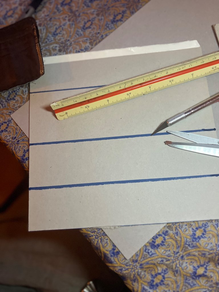 Cutting the pattern 
