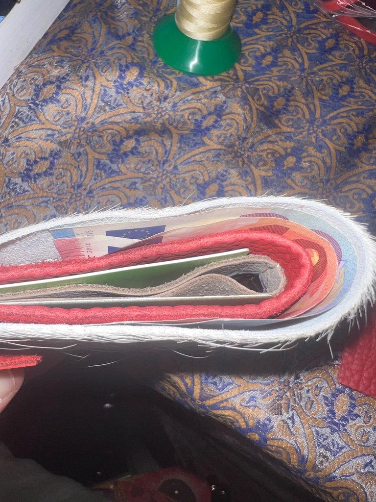 Curved / Closed and all stitched almost