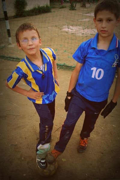 Posing after the great match, Baia Mare, Romania, 2011 