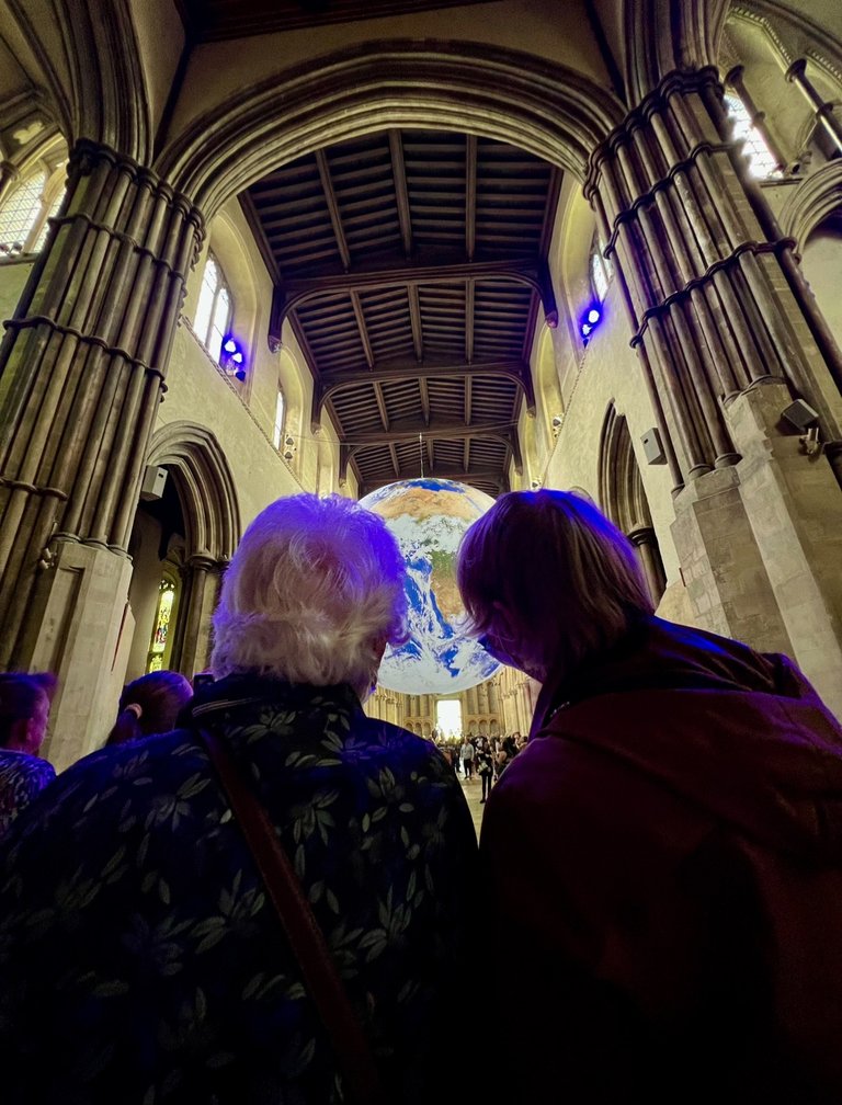 Friendship over decades, Rochester Cathedral, Rochester, Kent, UK, June 2022