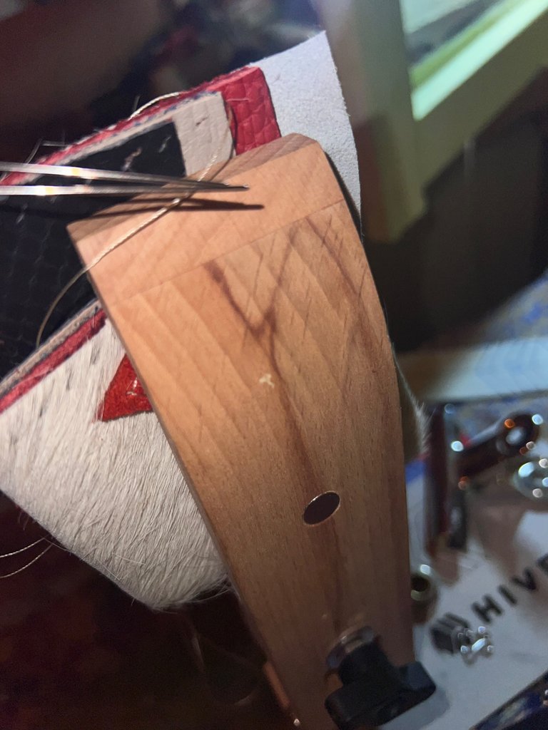 Stitching the edges