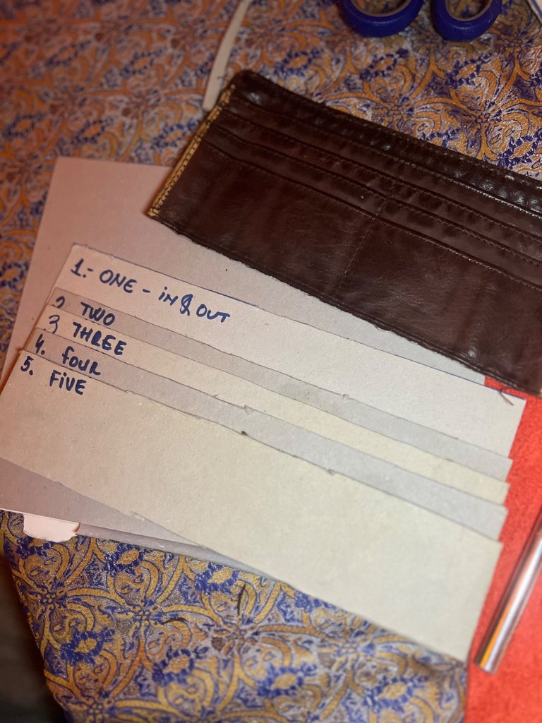 The Carton Pattern is made (I Initially wanted to create 5 card slots but in the end went with doing only 4)
