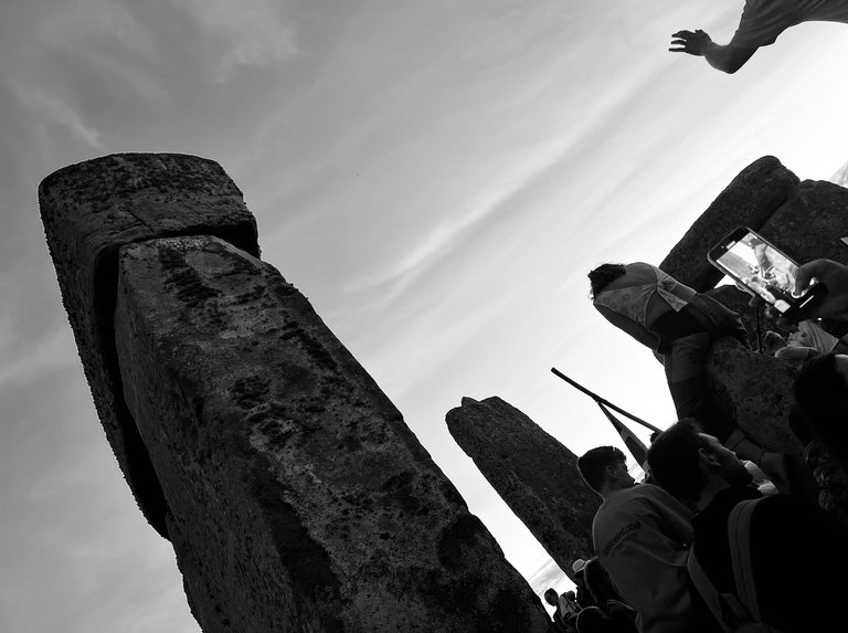 Climbing Holy Stones, Stonehenge, summer solstice, UK 2024