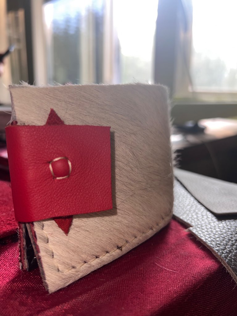 The other Half of the front side of the Wallet, Now being functional it turns into the back side!