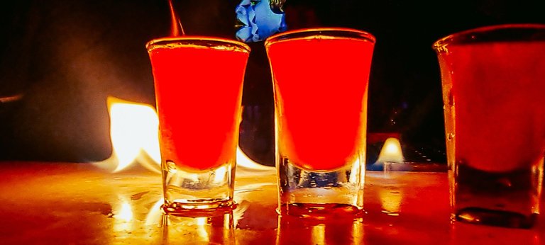 flaming shots