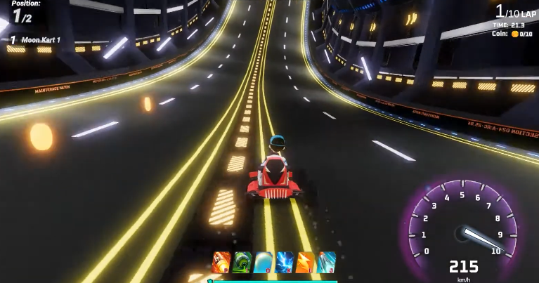 Collect Colony in Moon Karts Track