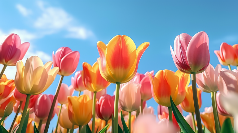 ZJnardz_A_field_of_vibrant_tulips_in_full_bloom_under_a_clear_b_1a05c6b3-91e0-4e10-9993-4b1a13e396c5.png