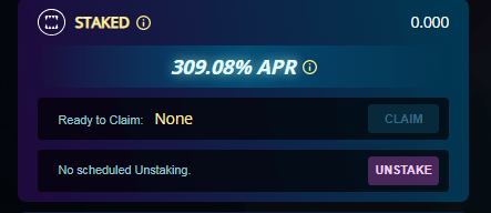 SPS Staking is currently at 300% APR - whatever that means.