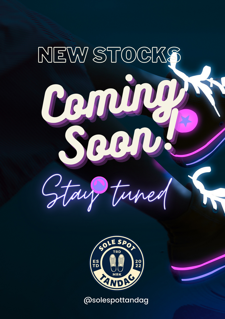 Purple And Blue Neon Modern New Arrival Shoes Poster.png