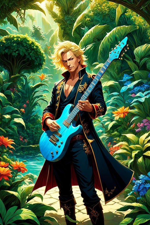 blonde-elfman-masterfully-strums-an-electric-guitar-adorned-in-flamboyant-pirate-garb-amidst-an-enc-510572477.jpeg